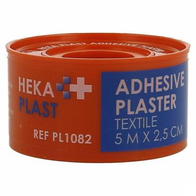 Hekaplast Hechtpleister Textiel 5mx2,5cm Ring 1