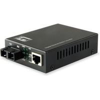 LevelOne GVT-2002 netwerk media converter 1000 Mbit/s 1310 nm Single-mode Zwart