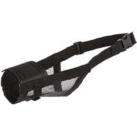 TRIXIE 19265 Muilkorf met mesh-inzetstuk, polyester, L-XL, zwart