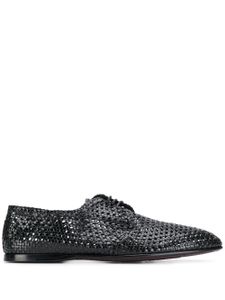 Dolce & Gabbana derbies à design tissé - Noir