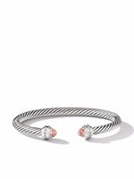 David Yurman bracelet Cable Classics en argent sterling serti de diamants et de morganite