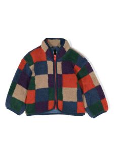 Stella McCartney Kids veste colour block à fermeture zippée - Bleu