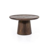 Eleonora Ronde Salontafel Ron Mangohout - Bruin, 66cm