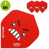 Bulls Smiley Dartflights - Angry