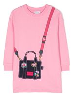 Marc Jacobs Kids robe-pull à imprimé graphique - Rose