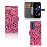 Motorola Edge 20 Pro Hoesje Swirl Pink