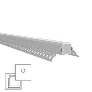 Led tegel profiel / led stuc profiel buitenhoek 3 meter - smalle variant