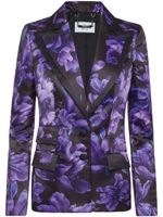 Philipp Plein Duchesse floral-print blazer - Noir