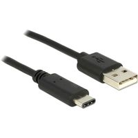 DeLOCK 83600 USB-kabel USB 2.0 1 m USB C USB A Zwart - thumbnail