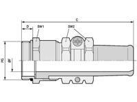 LAPP SKINDICHT® SR-SV PG 13/11 52023623 Wartel PG13.5 Messing Messing 25 stuk(s)