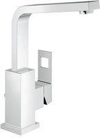 Grohe Eurocube wastafelkraan met waste Chroom - thumbnail