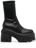 Casadei bottes à plateforme - Noir - thumbnail