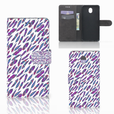 Samsung Galaxy J7 2017 | J7 Pro Telefoon Hoesje Feathers Color