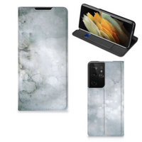 Bookcase Samsung Galaxy S21 Ultra Painting Grey