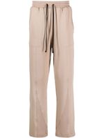 STYLAND x notRainProof drawstring organic cotton track pants - Marron