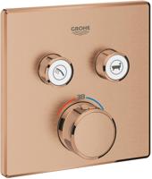 Grohe Grohtherm Smartcontrol Afbouwdeel Thermostaat Warm Sunset Geborsteld