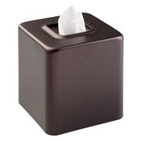 mDesign tissue doos – praktische papierendoekjeshouder voor in de badkamer - moderne vierkante tissuedoosje – metaal – brons