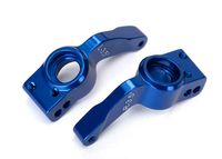 Axle carriers, rear, 6061-T6 aluminum, left & right (blue-anodized) (TRX-6455) - thumbnail