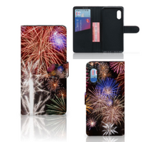 Samsung Xcover Pro Wallet Case met Pasjes Vuurwerk