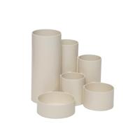 MAUL MAULtubo Pennenkoker, recycling, Ø 15 x 12,5 cm, pennenhouder van gerecycled kunststof, met 6 kokers, bureau-organizer voor pennen, borstels en schaar, stijlvolle bureau-organizer, wit