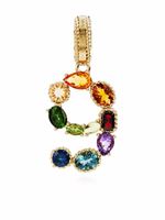 Dolce & Gabbana pendentif Number 9 en or 18ct orné de pierres - thumbnail