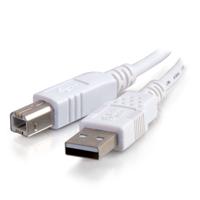 C2G - USB-kabel - USB (M) naar USB type B (M) - USB 2.0 - 5 m - wit