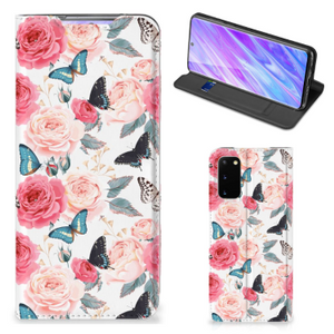 Samsung Galaxy S20 Smart Cover Butterfly Roses