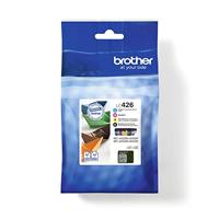 Brother LC-426BK/LC-426C/LC-426M/LC-426Y inkjet cartridges, zwart/cyaan/magenta/geel, multi-pack, standaard yield, inclusief 4 x inkjet cartridges, Brother originele benodigdheden