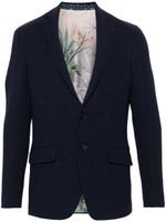 ETRO blazer nervuré à simple boutonnage - Bleu