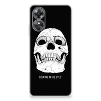 Silicone Back Case OPPO A17 Skull Eyes