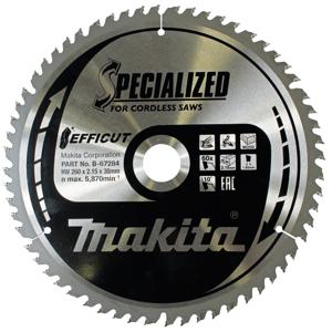 Makita B-67284 B-67284 Cirkelzaagblad 260 x 30 x 2.15 mm Aantal tanden: 60 1 stuk(s)