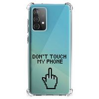 Samsung Galaxy A52 4G/5G Anti Shock Case Finger Don't Touch My Phone - thumbnail