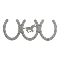 Kapstok Hoefijzers en Paard - 3 Haken