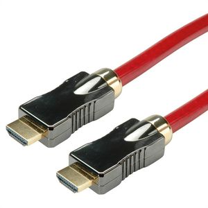 ROLINE HDMI 8K (7680 x 4320) Ultra HD Cable met Ethernet, M/M, rood, 3 m