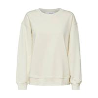 SELECTED FEMME gemêleerde sweater SLFSTASIE van biologisch katoen ecru
