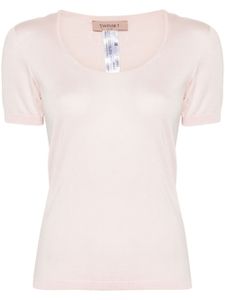 TWINSET cravate en soie - Rose