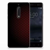 Nokia 5 TPU bumper Geruit Rood