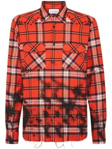 Philipp Plein t-shirt à motif tartan - Noir