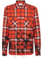 Philipp Plein Gothic Plein tartan-print shirt - Noir