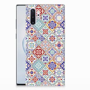 Samsung Galaxy Note 10 Plus TPU Siliconen Hoesje Tiles Color