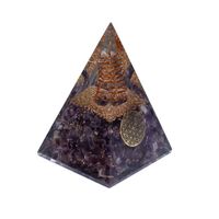 Orgoniet Piramide Amethist Flower of Life (5 x 5 x 8 cm) - thumbnail