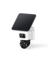 eufy Security eufyCam S4, draadloze solar beveiligingscamera buiten, triple lens Bullet-PTZ, 4K UHD, 360° pan & tilt, auto-tracking, 8× hybride zoom, kleurennachtzicht, compatibel met HomeBase S380