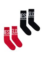 Diesel Kids lot de deux paires de chaussettes Skm-Zraybipack - Noir