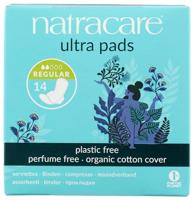 Pak van 8 x Natracare Natural Ultra Pads biologisch katoenen hoes - Regular - 14 stuks