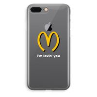 I'm lovin' you: iPhone 8 Plus Transparant Hoesje - thumbnail