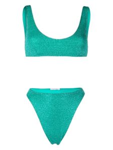 Oséree metallic-threading bikini set - Bleu