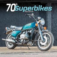 70'S Superbikes Calendar 2026 Square Motorbike Wall Calendar - 16 Month