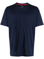 Kiton logo-embroidered short-sleeve T-shirt - Bleu