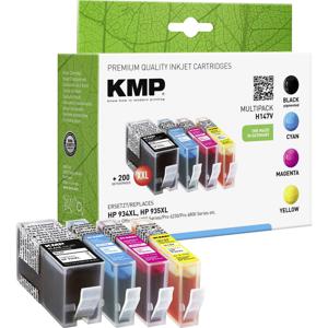 KMP Inktcartridge vervangt HP 934XL, 935XL, X4E14AE, C2P23AE, C2P24AE, C2P25AE, C2P26AE Compatibel Combipack Zwart, Cyaan, Magenta, Geel H147V 1743,0050