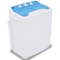 VidaXL Mini wasmachine met dubbele trommel 5,6 kg - thumbnail